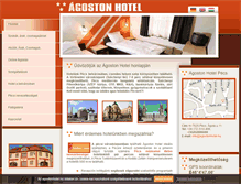 Tablet Screenshot of agostonhotel.hu